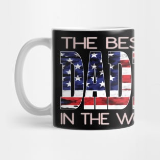 The Best Daddy In The World US American Flag Father Papi Mug